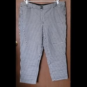 Lane Bryant Sophie Pant, size 26, black and white gingham